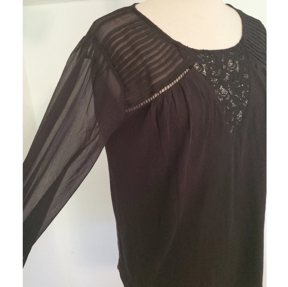 Lucky Brand Boho Peasant Top - Picture 5 of 7